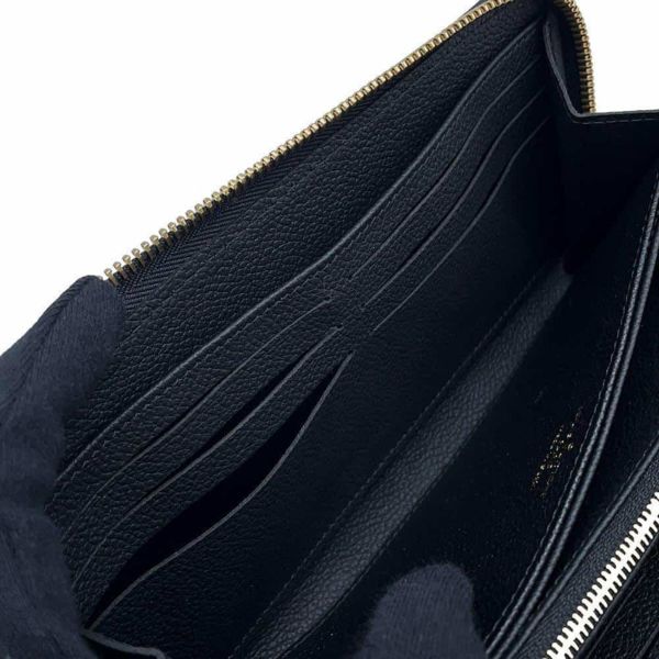 ルイヴィトン 長財布 モノグラム・アンプラント ジッピー・ウォレット M80481 黒 ブラック ラウンドファスナー