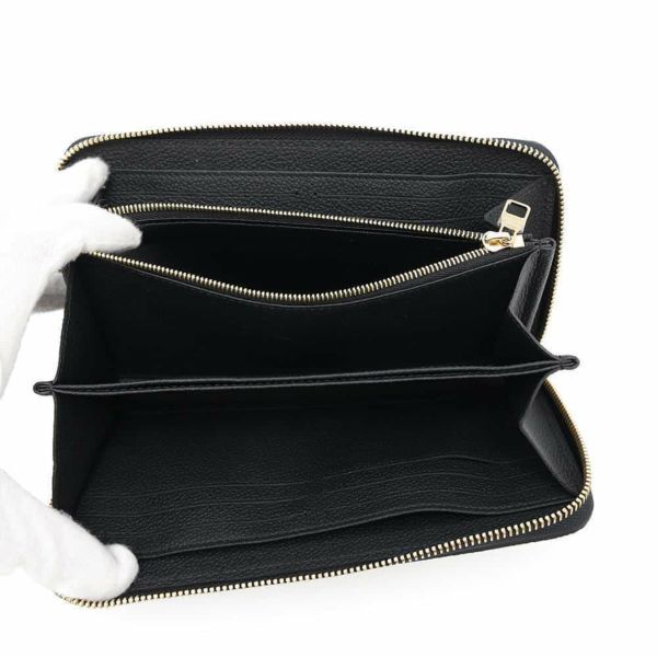 ルイヴィトン 長財布 モノグラム・アンプラント ジッピー・ウォレット M80481 黒 ブラック ラウンドファスナー