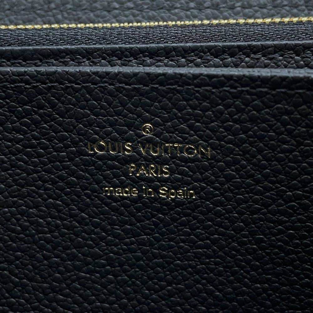 ルイヴィトン 長財布 モノグラム・アンプラント ジッピー・ウォレット M80481 黒 ブラック ラウンドファスナー