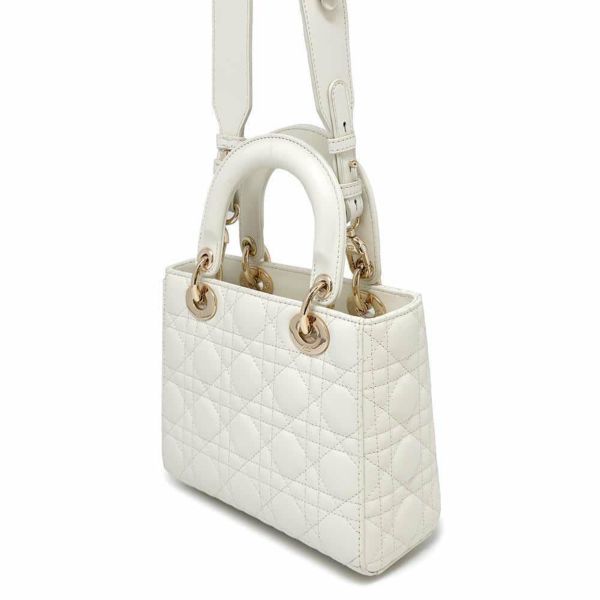 クリスチャン・ディオール ハンドバッグ レディディオール MY ABCDIOR カナージュ M0538OCAL 2wayショルダーバッグ 白