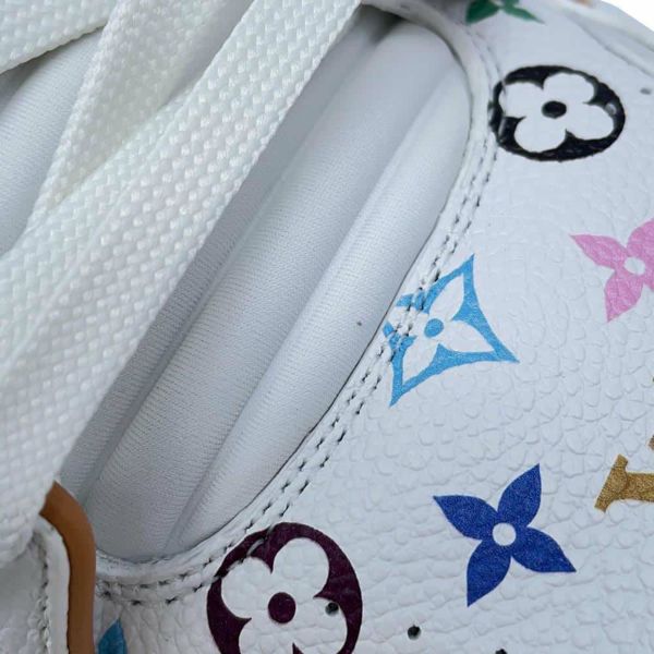 ルイヴィトン スニーカー モノグラム LV × TM LV トレイナー メンズサイズ8 1AHEKG ヴィトン 靴 白 村上隆