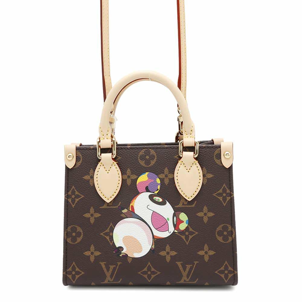 ルイヴィトン ハンドバッグ モノグラム・パンダ LV × TM オンザゴーBB  