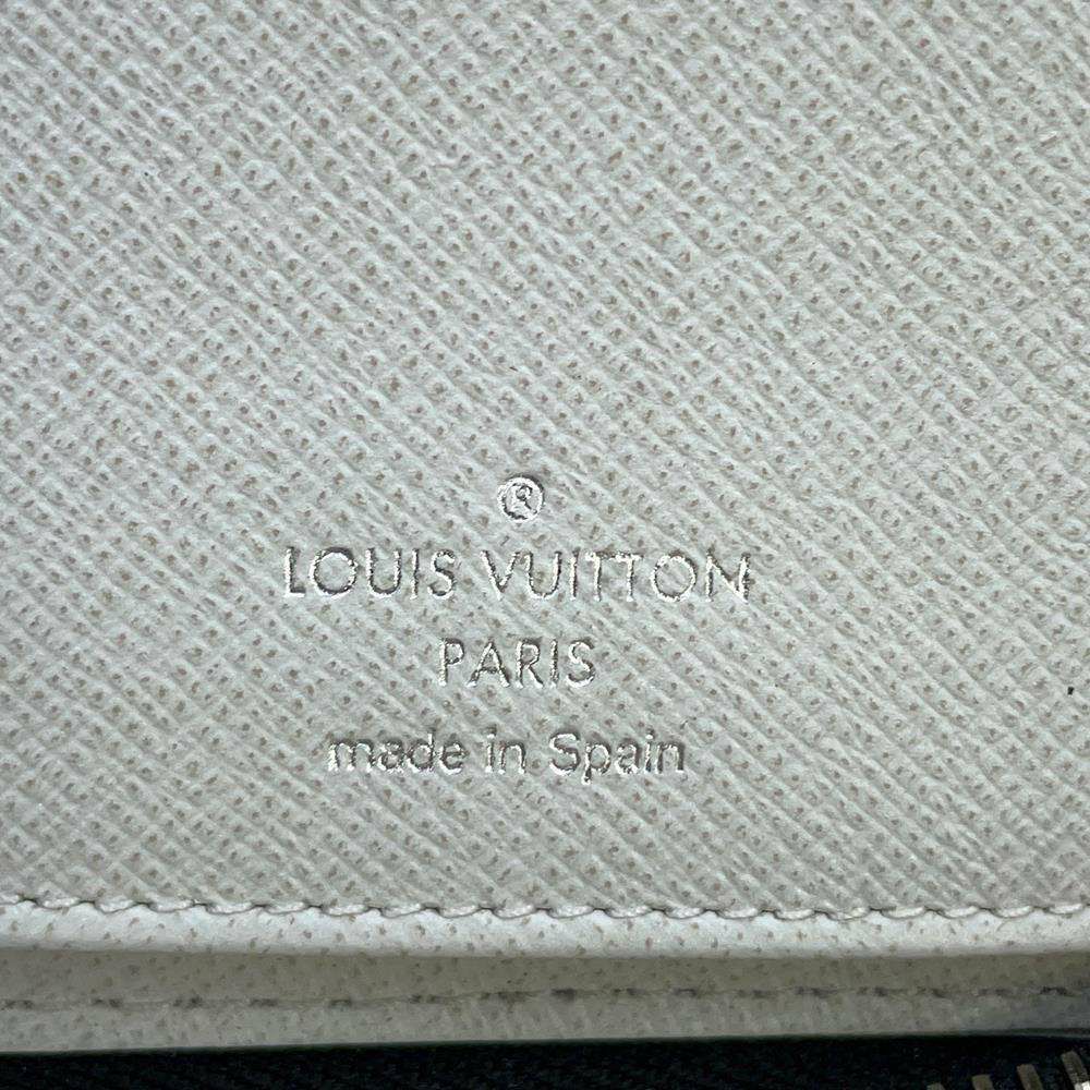 ルイヴィトン 長財布 タイガ モノグラム・エクリプス ジッピーウォレット・ヴェルティカル M30446 ホワイト 白