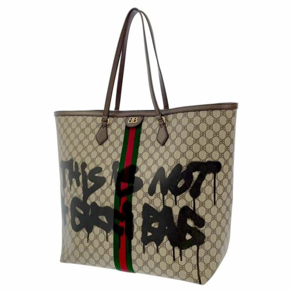 バレンシアガ トートバッグ グッチコラボ ザハッカープロジェクト グラフィテ ラージ 680127 BALENCIAGA GUCCI