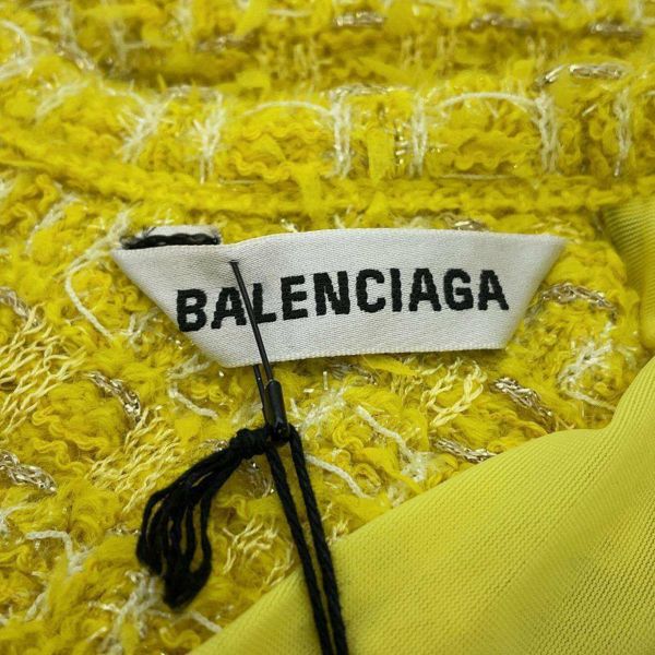 バレンシアガ ワンピース ノーカラー ツイード レディースサイズS 704556 BALENCIAGA