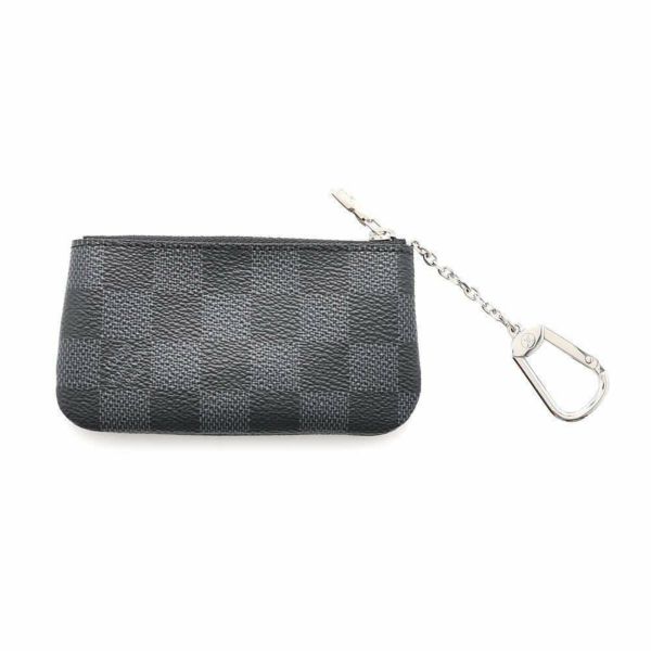 ルイヴィトン コインケース ダミエ・グラフィット ポシェット・クレ N60155 LOUIS VUITTON 黒 ブラック