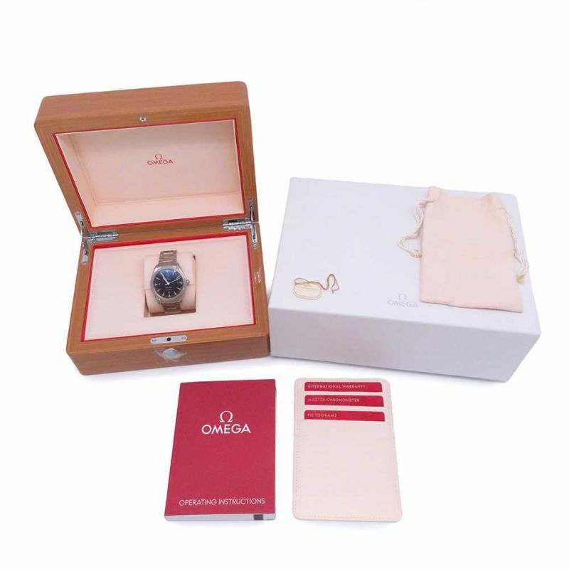 オメガ シーマスター レイルマスター 220.10.40.20.01.001 OMEGA 腕時計 黒文字盤