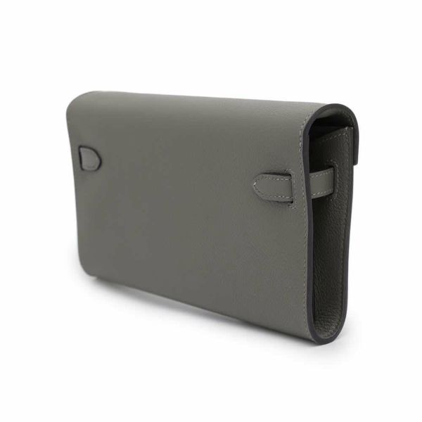 エルメス ケリーウォレット ロング トゥーゴー グリメイヤー/シルバー金具 エバーカラー B刻印 財布