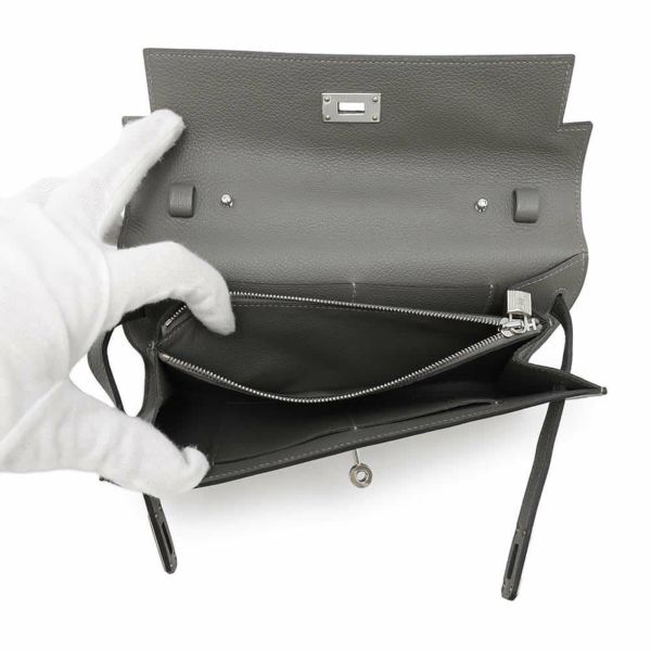 エルメス ケリーウォレット ロング トゥーゴー グリメイヤー/シルバー金具 エバーカラー B刻印 財布