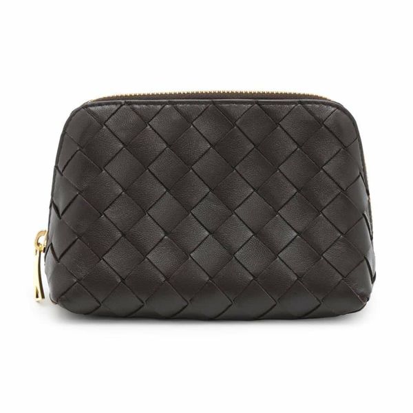【極美品】BOTTEGA ボッテガ ポーチ イントレチャート 小物入れ レザー ボッテガヴェネタ ポーチ イントレチャート レザー BOTTEGA