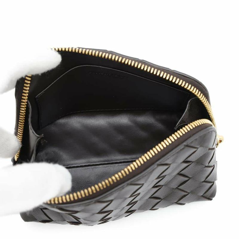 ボッテガヴェネタ ポーチ イントレチャート レザー BOTTEGA VENETA 小物入れ
