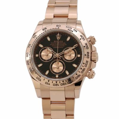 ロレックス コスモグラフ デイトナ K18PG ランダムシリアル ルーレット 116505 ROLEX 腕時計 黒文字盤 安心保証
