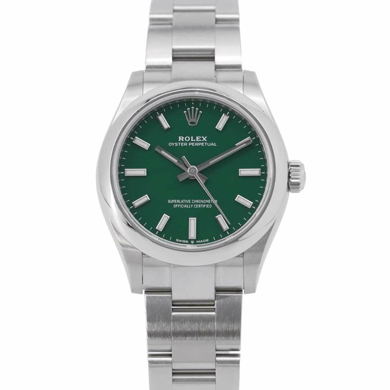ロレックス オイスターパーペチュアル31 ランダムシリアル ルーレット 277200 ROLEX 腕時計 グリーン文字盤
