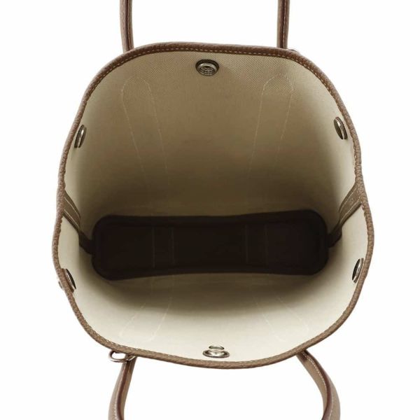 エルメス トートバッグ ガーデンファイルPM エトゥープ/ベトン/シルバー金具 ネゴンダ/トワルミリタリー Z刻印 2wayショルダー