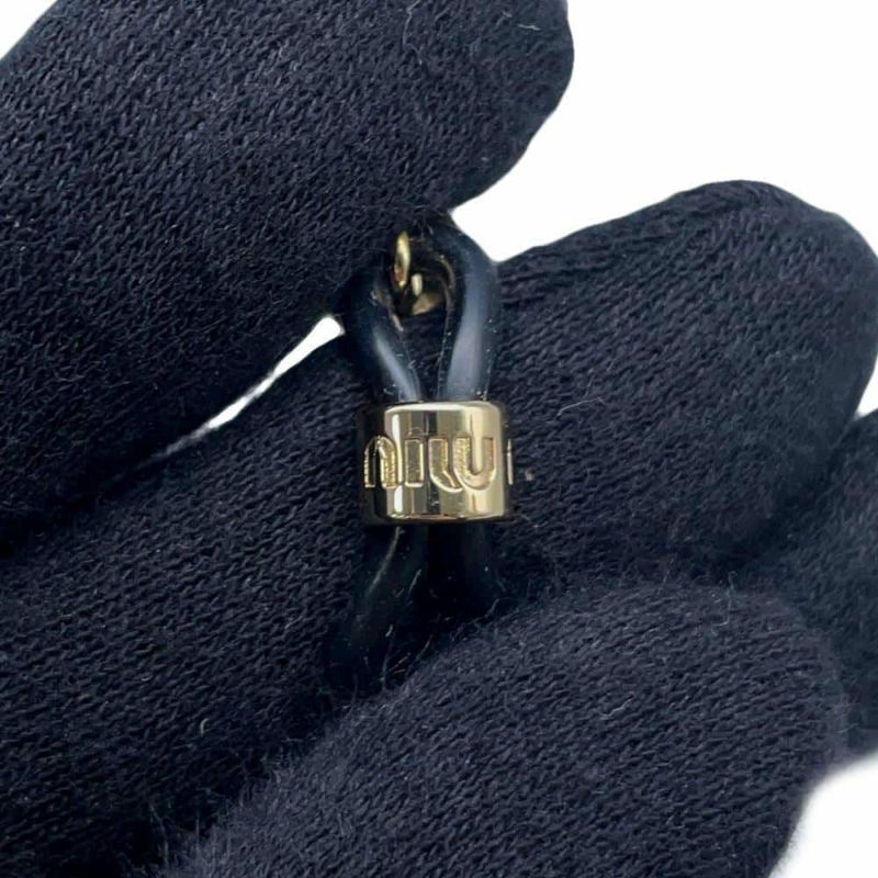 ミュウミュウ グラスコード キャンバス レザー Miu Miu メガネアクセサリー