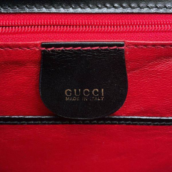 グッチ ハンドバッグ オールドグッチ バンブー GUCCI バッグ ショルダーバッグ 黒