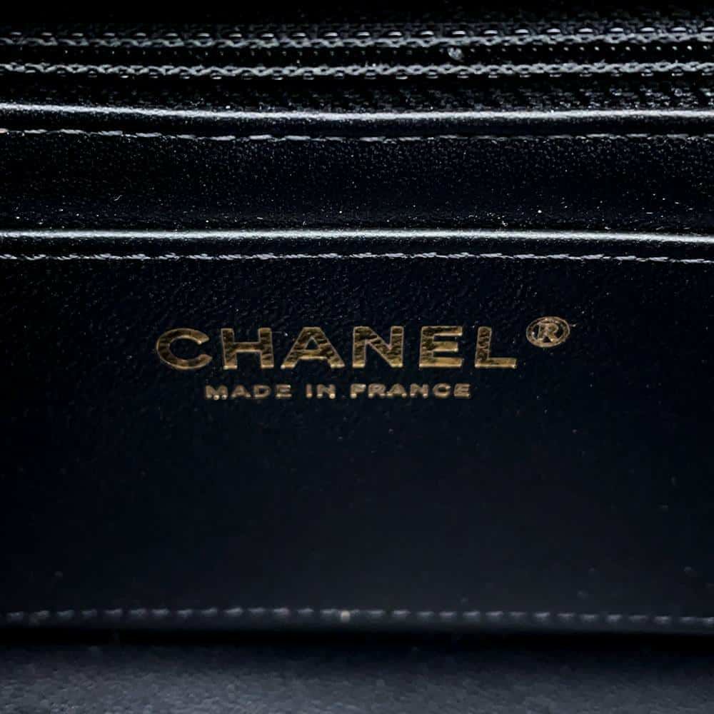 シャネル チェーンショルダーバッグ マトラッセ ココマーク ラムスキン AS4385 CHANEL 黒