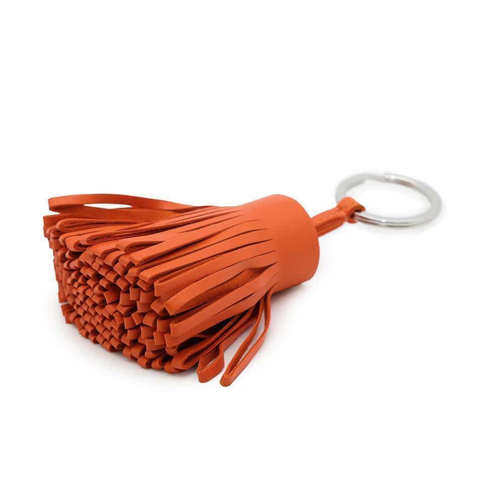 エルメス キーホルダー カルメン テールバテュー/シルバー金具 ラムスキン B刻印 HERMES チャーム