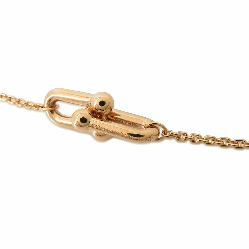 ティファニー ネックレス ハードウェア ダブルリンク ペンダント スモール K18PGピンクゴールド 75060726 Tiffany&Co. ジュエリー