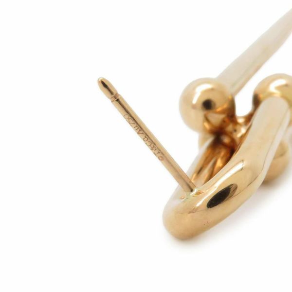 ティファニー ピアス ハードウェア ダブル ロング リンク K18PGピンクゴールド Tiffany&Co. ジュエリー