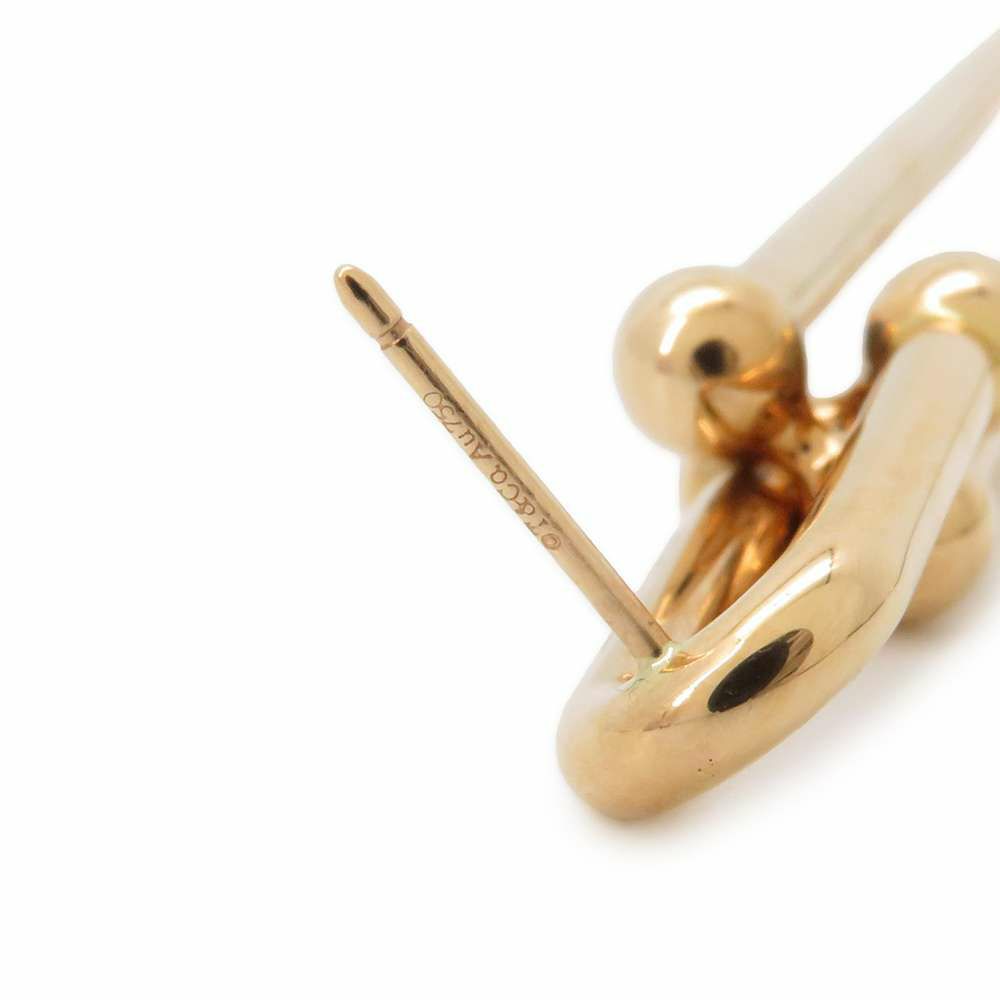 ティファニー ピアス ハードウェア ダブル ロング リンク K18PGピンクゴールド Tiffany&Co. ジュエリー