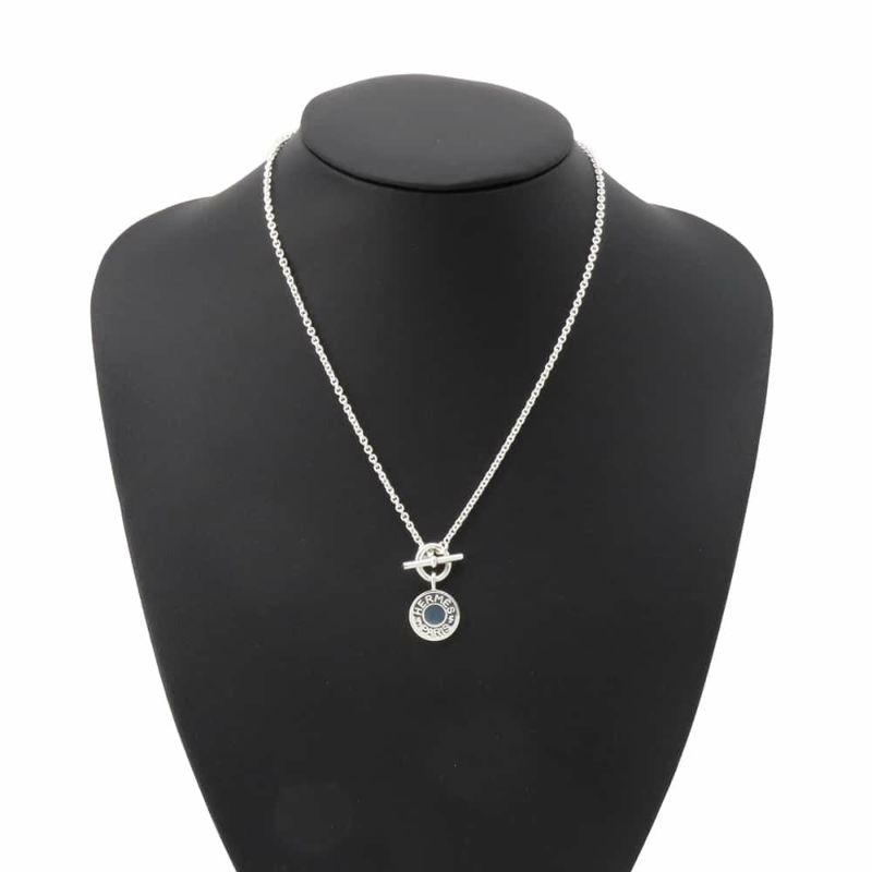 エルメス ネックレス アミュレット H エクスリブリス コンフェッティ セリエ SV925シルバー HERMES ジュエリー