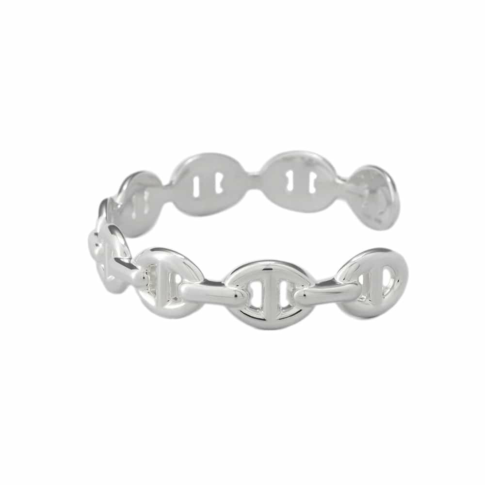 エルメス ブレスレット シェーヌダンクル アンシェネ バングル SV925シルバー サイズSH HERMES バングル