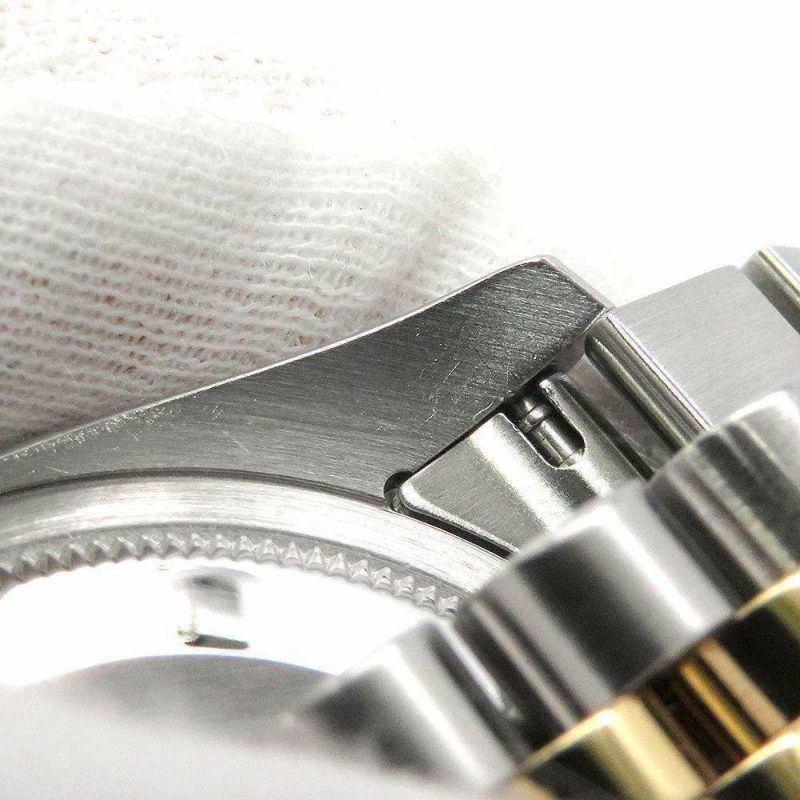 ロレックス デイトジャスト F番 SS/K18YG 10Pダイヤ 116233 ROLEX 腕時計 ブルーグラデーション文字盤