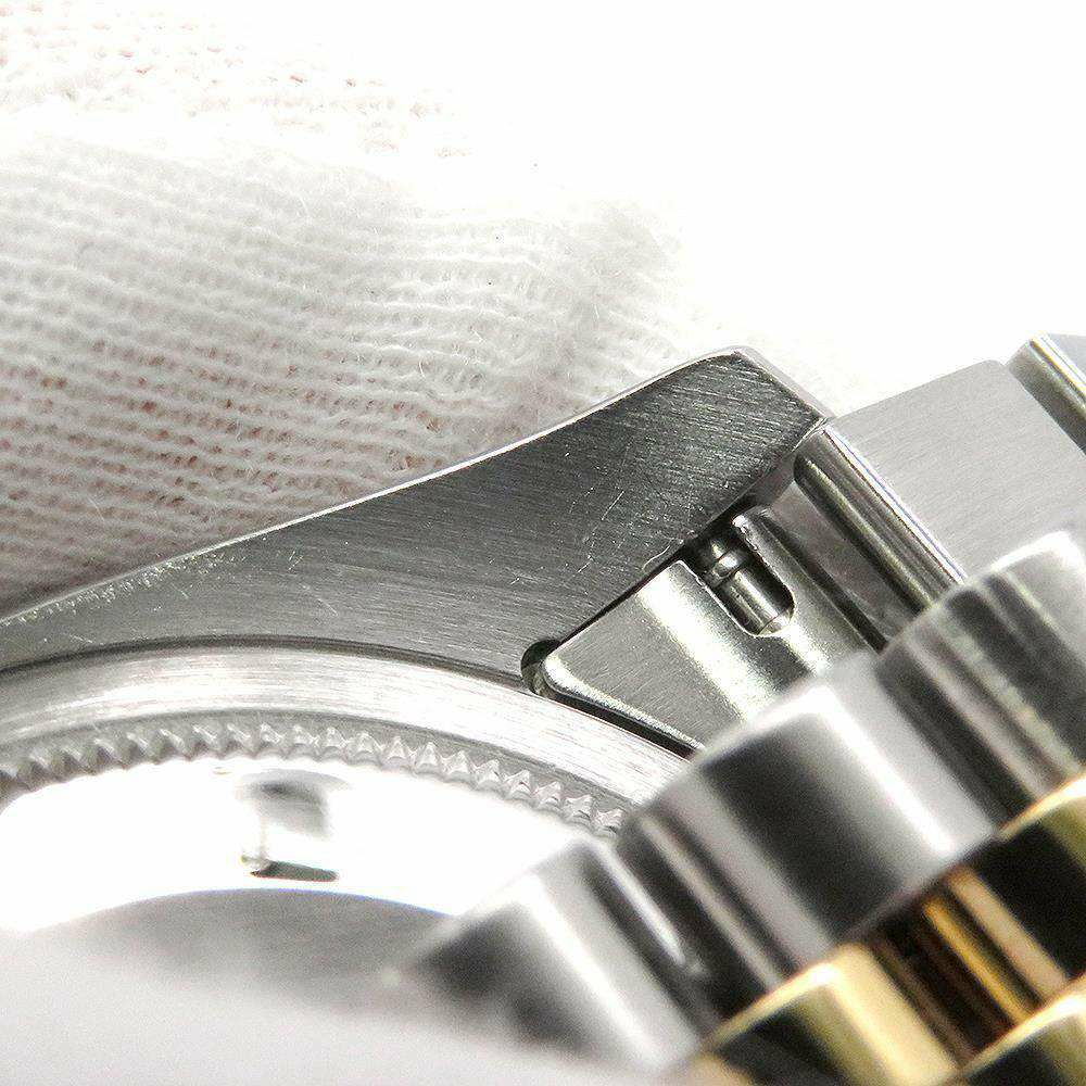 ロレックス デイトジャスト F番 SS/K18YG 10Pダイヤ 116233 ROLEX 腕時計 ブルーグラデーション文字盤
