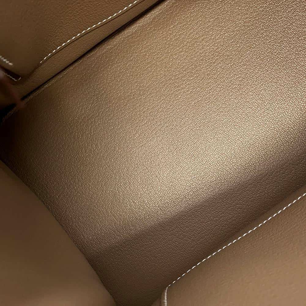 エルメス バーキン30 エトゥープ/シルバー金具 トゴ Y刻印 HERMES Birkin ハンドバッグ