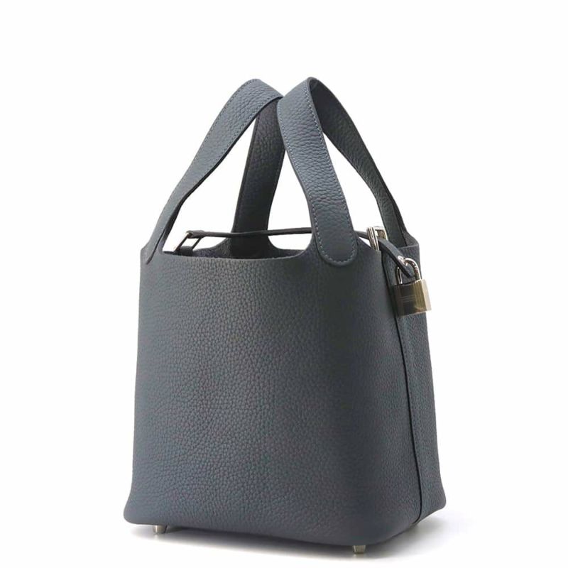 エルメス ハンドバッグ ピコタンロックPM グリミスティ/シルバー金具 トリヨンクレマンス W刻印