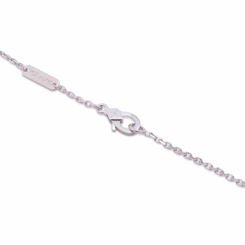 ヴァンクリーフ&アーペル ネックレス ヴィンテージ アルハンブラ ギヨシェ ダイヤ 1P K18WG/K18PG VCARPNTH00 2024年ホリデー限定