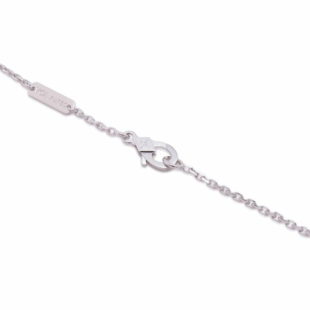 ヴァンクリーフ&アーペル ネックレス ヴィンテージ アルハンブラ ギヨシェ ダイヤ 1P K18WG/K18PG VCARPNTH00 2024年ホリデー限定