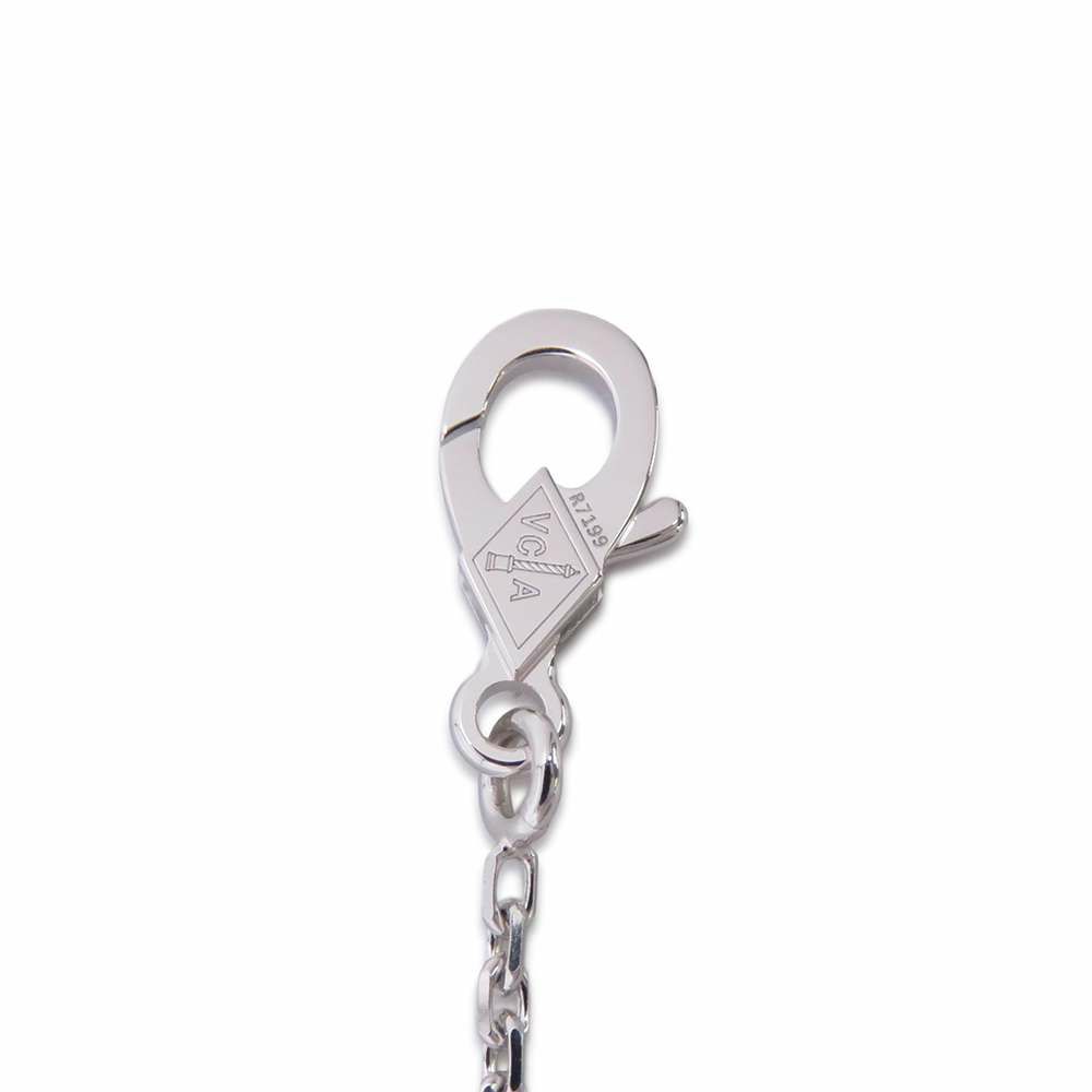 ヴァンクリーフ&アーペル ネックレス ヴィンテージ アルハンブラ ギヨシェ ダイヤ 1P K18WG/K18PG VCARPNTH00 2024年ホリデー限定