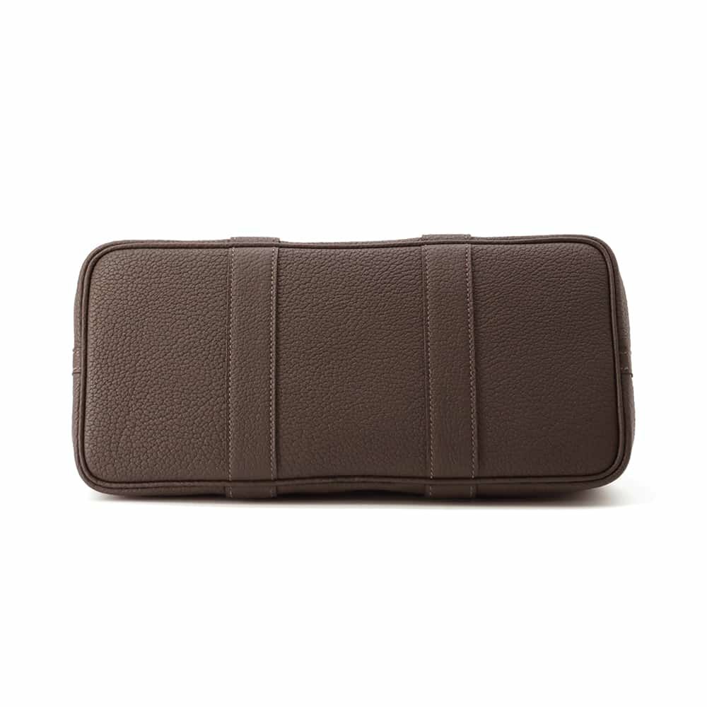 エルメス トートバッグ ガーデンパーティTPM エベンヌ/ヴェールブロンズ/シルバー金具 トワルミリタリー/ネゴンダ W刻印