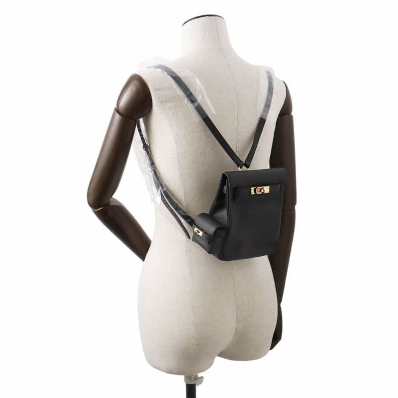 エルメス ケリージャンプ ブラック/ゴールド金具 スイフト W刻印 HERMES リュック 黒