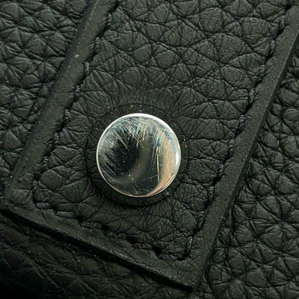 エルメス バーキン40 ブラック/シルバー金具 トゴ U刻印 HERMES Birkin ハンドバッグ 黒