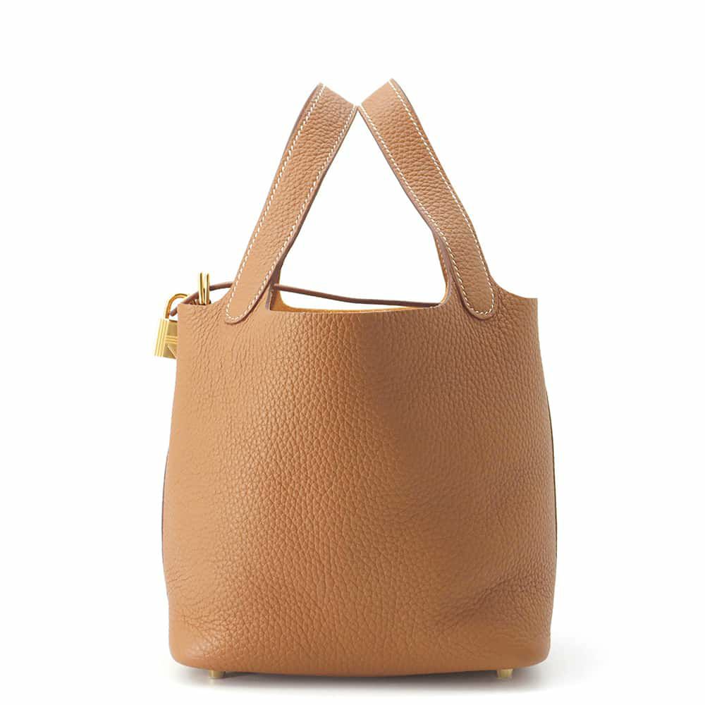エルメス ハンドバッグ ピコタンロックPM ゴールド/ゴールド金具 トリヨンクレマンス B刻印