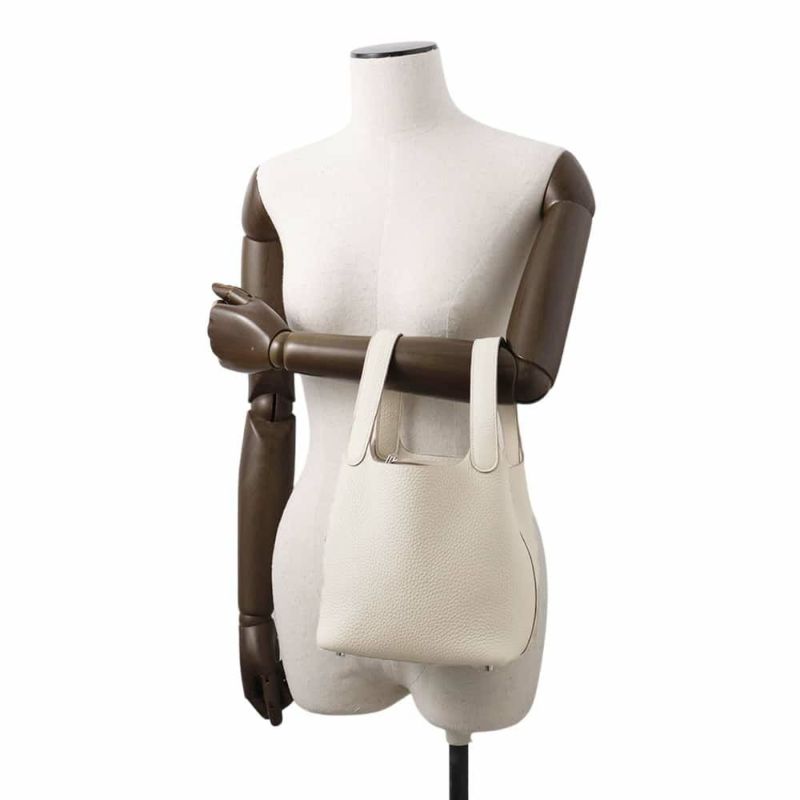 エルメス ハンドバッグ ピコタンロックPM ベトン/シルバー金具 トリヨンクレマンス W刻印