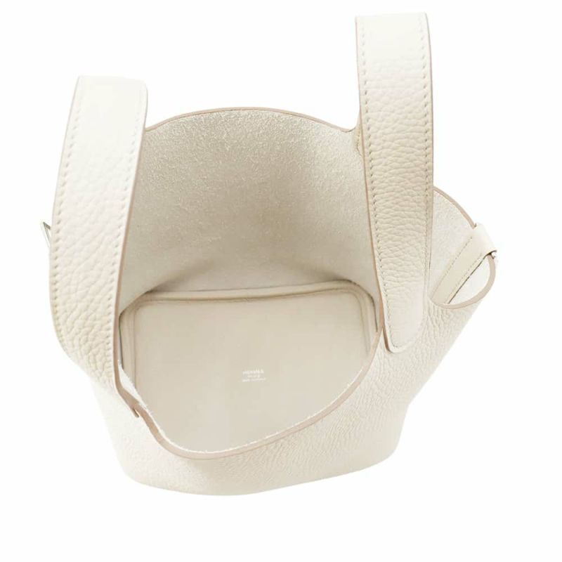 エルメス ハンドバッグ ピコタンロックPM ベトン/シルバー金具 トリヨンクレマンス W刻印