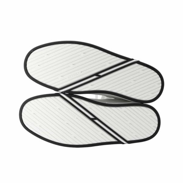 エルメス スニーカー キッド レザー メンズサイズ40 HERMES 靴 白 メンズ