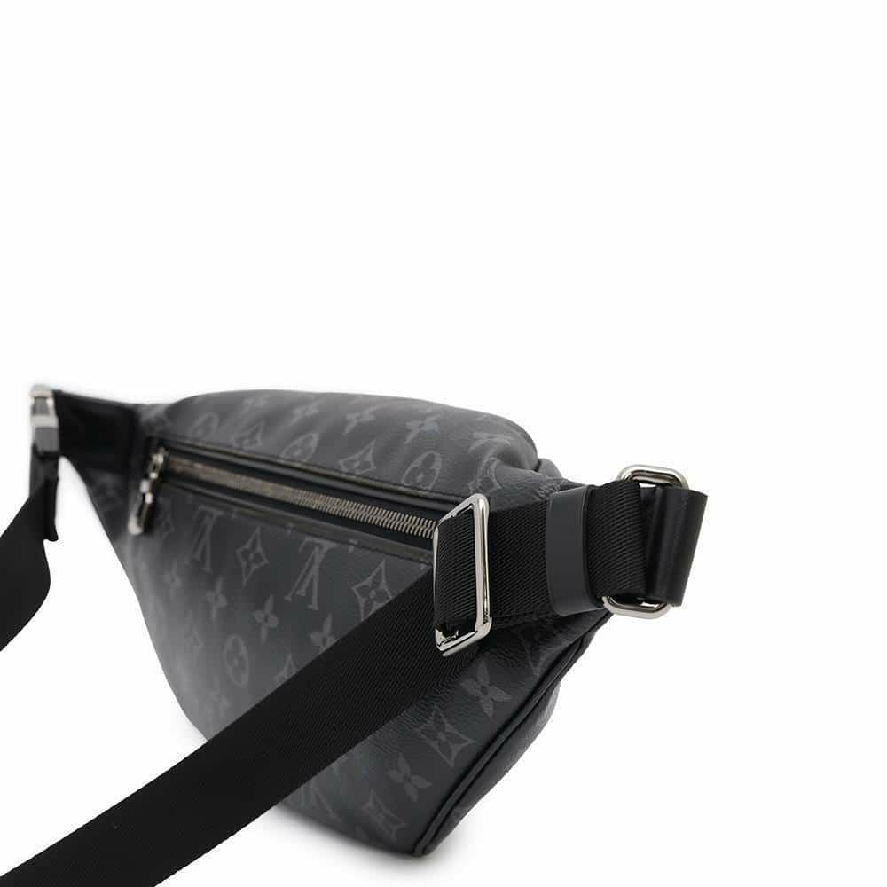 ルイヴィトン ボディバッグ モノグラム・エクリプス ディスカバリー・バムバッグ M44336 LOUIS VUITTON ブラック 黒