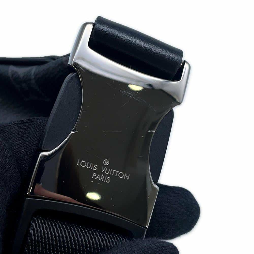 ルイヴィトン ボディバッグ モノグラム・エクリプス ディスカバリー・バムバッグ M44336 LOUIS VUITTON ブラック 黒