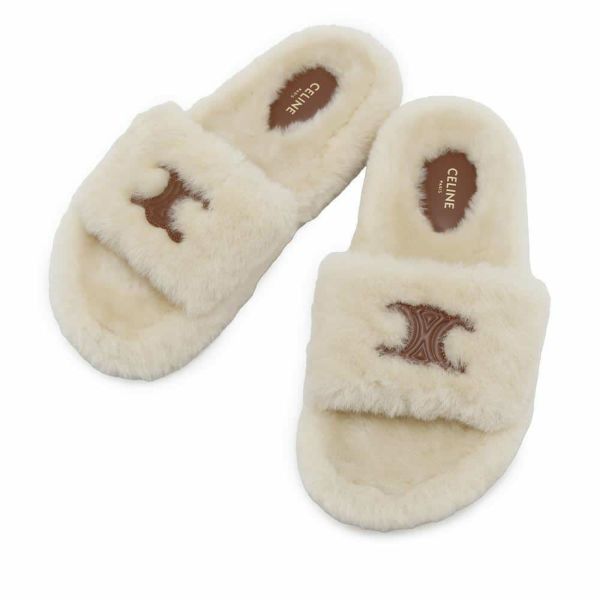 セリーヌ サンダル トリオンフ スライド ムートン レディースサイズ36 CELINE 靴