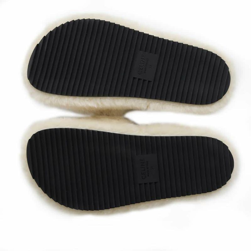 セリーヌ サンダル トリオンフ スライド ムートン レディースサイズ36 CELINE 靴