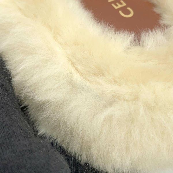 セリーヌ サンダル トリオンフ スライド ムートン レディースサイズ36 CELINE 靴