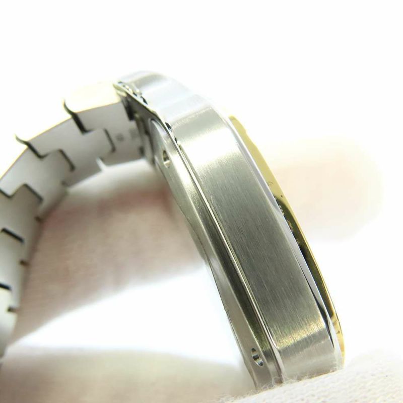 カルティエ サントス ドゥ カルティエ MM K18YGイエローゴールド W2SA0007 シルバー文字盤