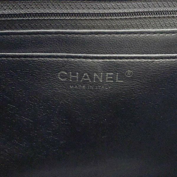 シャネル チェーンショルダーバッグ デカマトラッセ シングルフラップ キャビアスキン CHANEL 黒