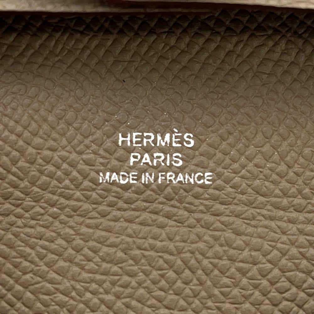 エルメス コインケース バスティア エトゥープ エプソン B刻印 HERMES 財布
