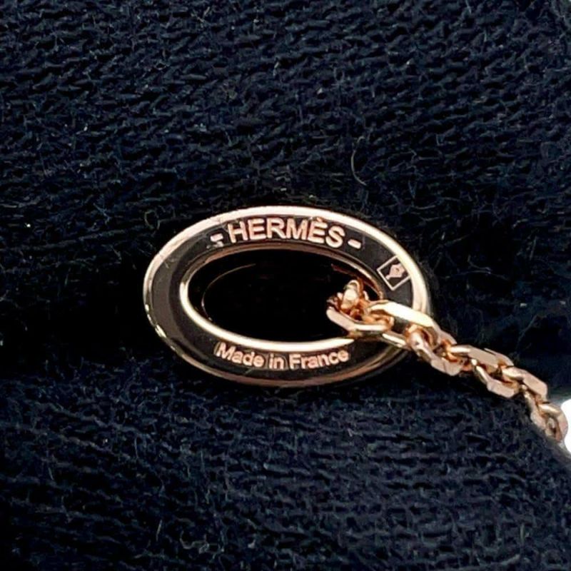 エルメス ネックレス ミニ・ポップアッシュ ホワイト/ピンクゴールド金具 HERMES アクセサリー